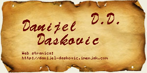 Danijel Dašković vizit kartica